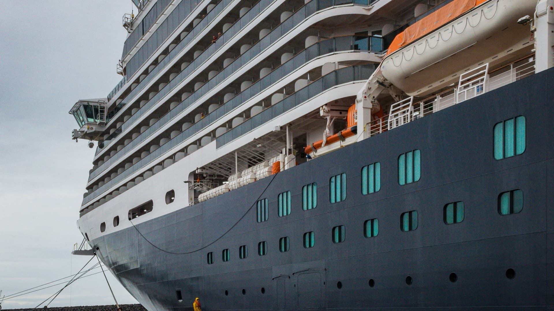 Cruise vessel at Reykjavik port
